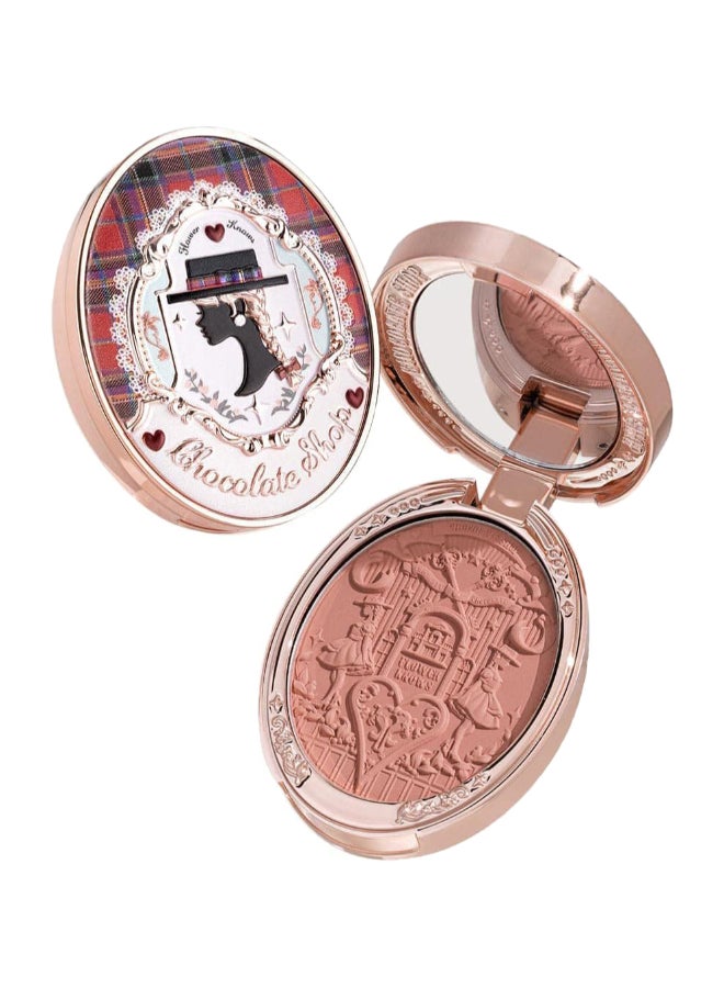 Chocolate Wonder-Shop Embossed Blush 03 Tartan Coat