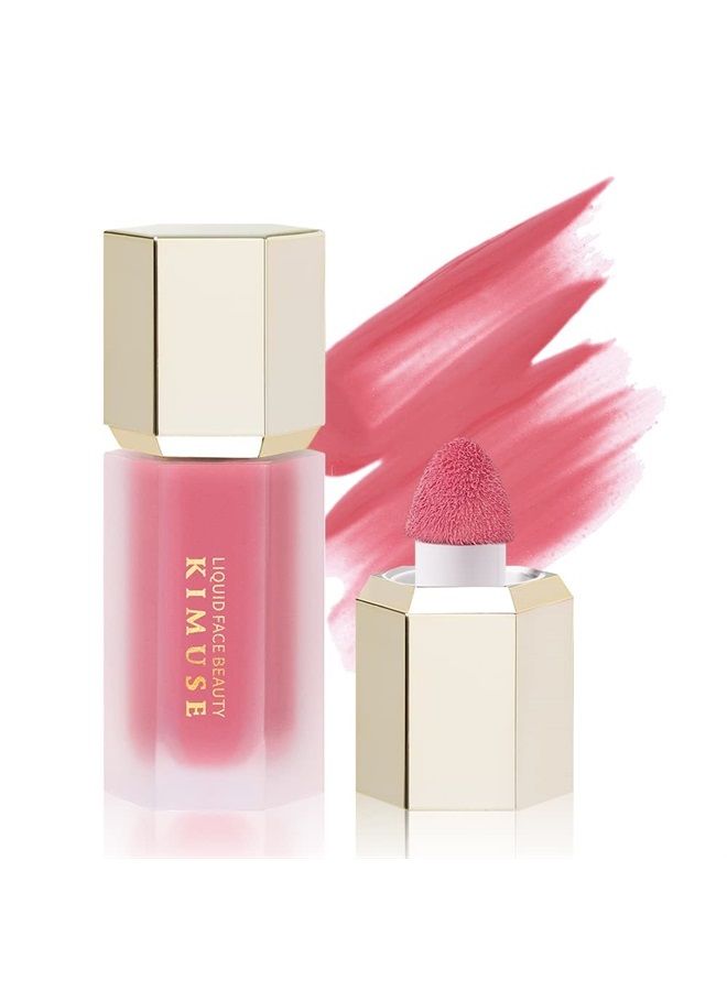 Soft Cream Blush Makeup, Liquid Blush for Cheeks, Weightless, Long-Wearing, Smudge Proof, Natural-Looking, Dewy Finish