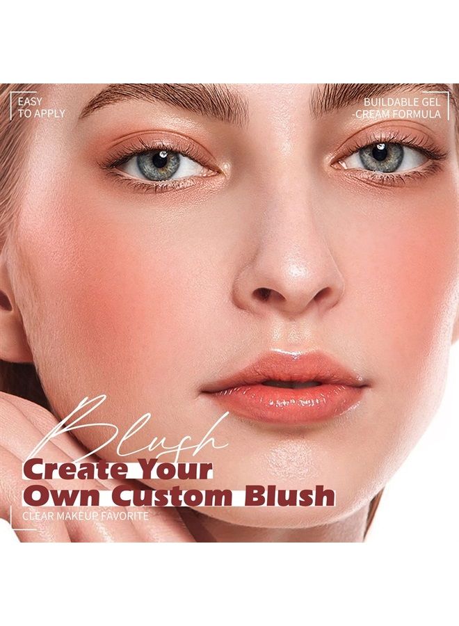 Soft Cream Blush Makeup, Liquid Blush for Cheeks, Weightless, Long-Wearing, Smudge Proof, Natural-Looking, Dewy Finish