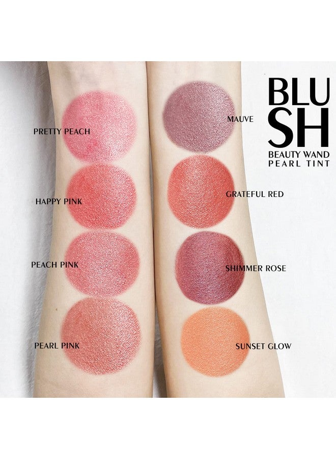 Blush Wand, Shimmer Face Blush With Cushion Applicator, Natural Pearl Finish, Silky Smooth Creamy Formula, Lightweight Blendable Blush Rouge Stick, By Ownest Beautypearl Pink