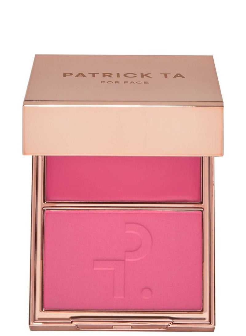 PATRICK TA Double-Take Creme & Powder Blush - She's A Doll, 10g