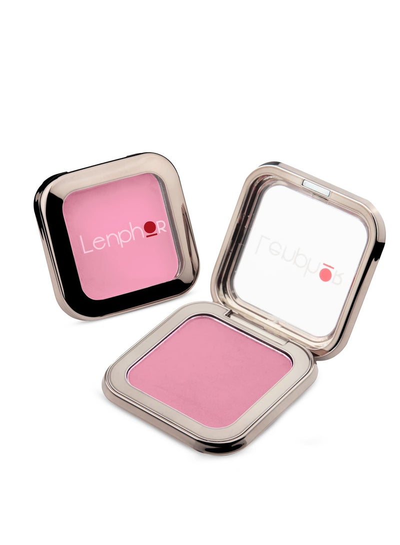 Lenphor Blush for Face Makeup Smudge Proof Matte Finish Long Lasting Blusher for Face Makeup Pink Pop 01