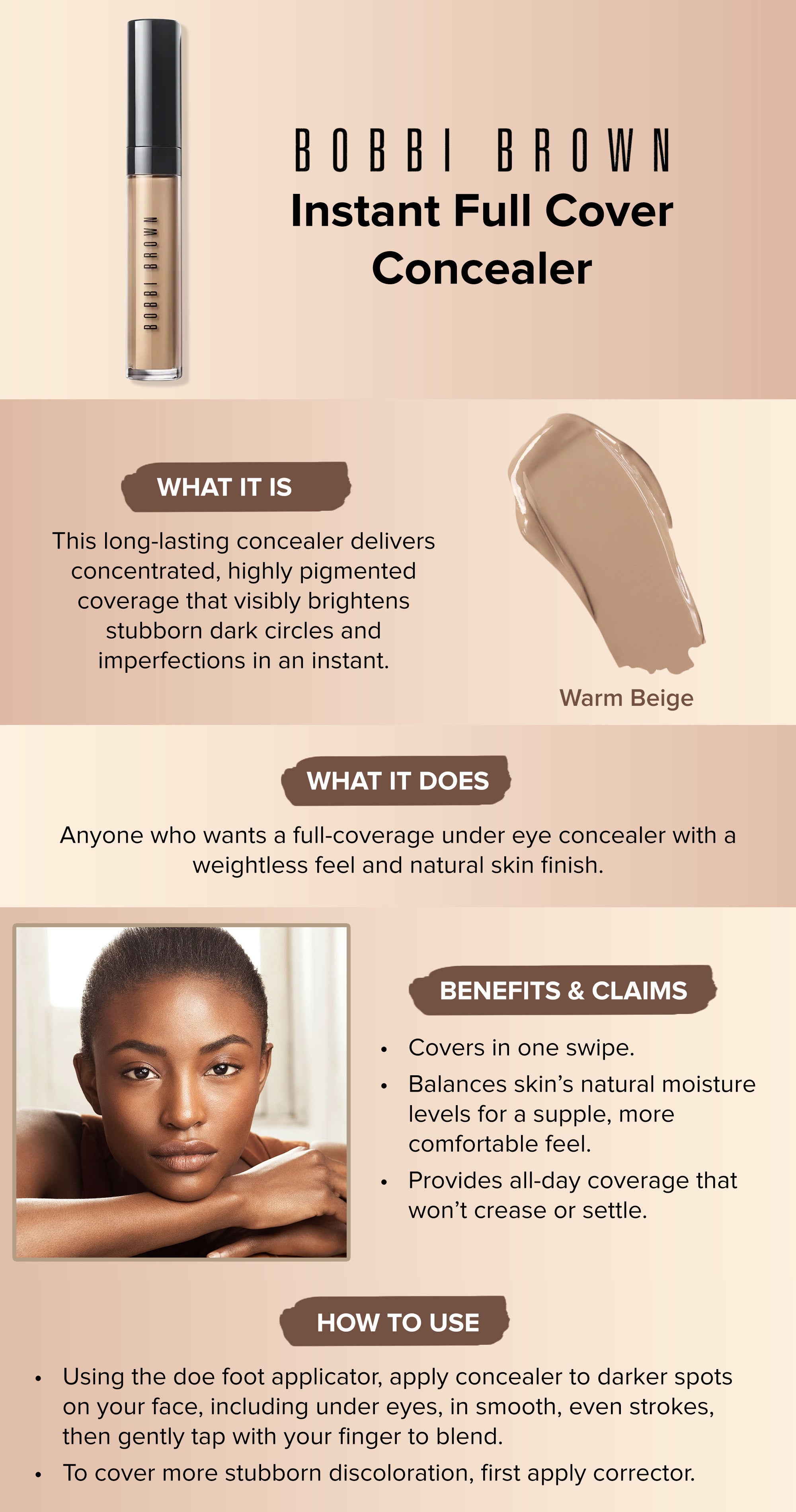 Full Cover Concealer Warm Beige