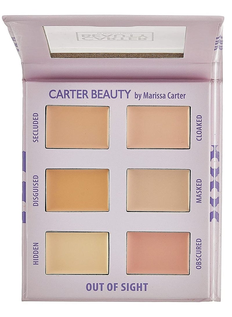 Carter Beauty Ireland 6 Shades Concealer Palette Color Correcting Redness Dark Spots Skin Blemishes Discoloration Eraser