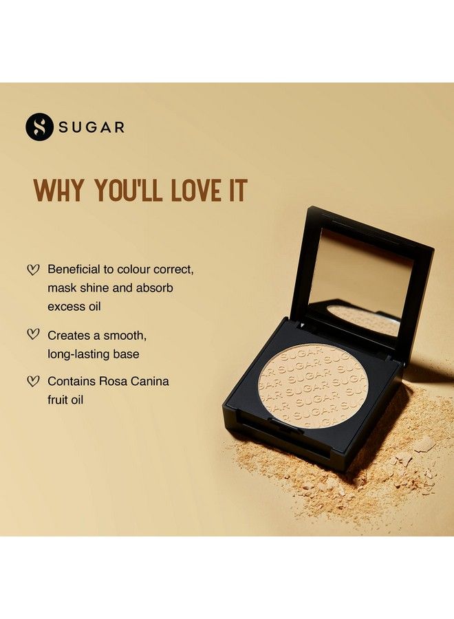 Powder Play Banana Compact For Colour Correction Or To Mask Shine Oilcontrolling Smooth Application Long Lasting