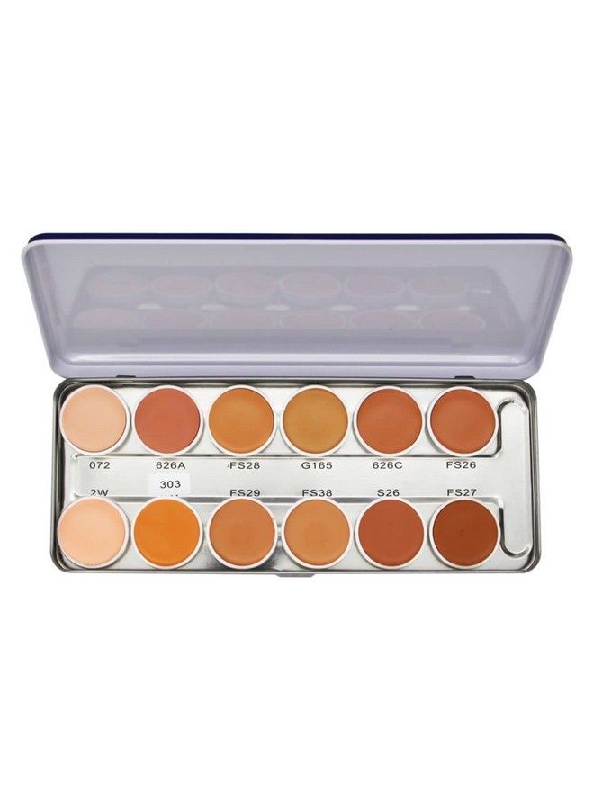 Colour Correction Natural Makeup Base Palette For All Skin Tones Dermatologically Approved Creamy & Long Lasting Total 12 Colours Available Natural Finish