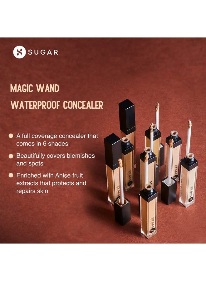 Magic Wand Waterproof Concealer 07 Vanilla (Latte Fair Concealer With Golden Undertone) Long Lasting Waterproof Concealer Lasts Up To 8 Hours