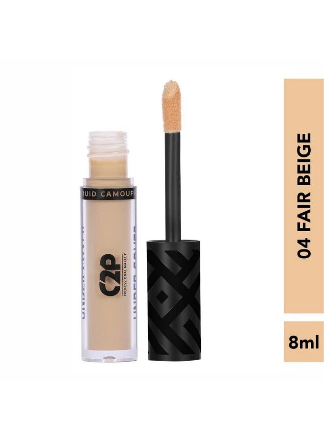 Under Cover Longwear Liquid Concealer With Goodness Of Vit E & Almond For Under Eye Concealing & Spot Correcting (Fair Beige 04 08 Ml)