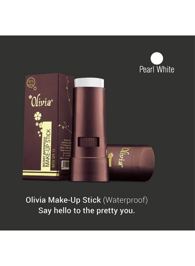 Instant Waterproof Makeup Matte Stick Concealer (Pearl White 15G Shade No.007W Spf 12) Pack Of 3 Matte Finish