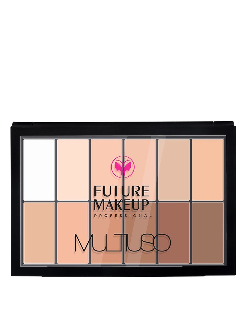 Future Makeup MULTIUSO 12 Color Contour Cream Palette – FU801