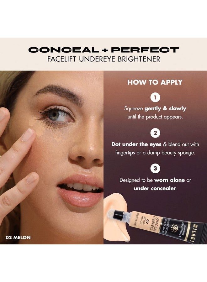 Conceal + Perfect Undereye Brightener For Treating Dark Circles, Face Lift Collection Rose