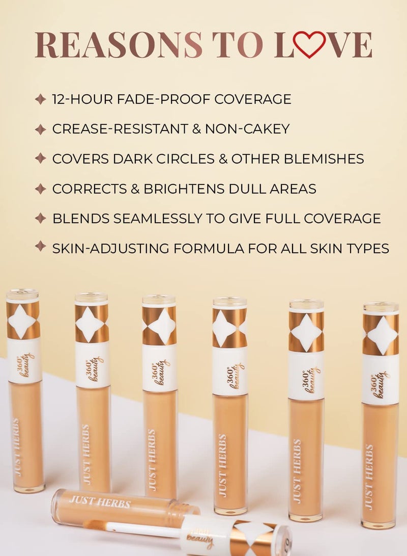 Just Herbs Concealer for Face Makeup Full Coverage 6ml