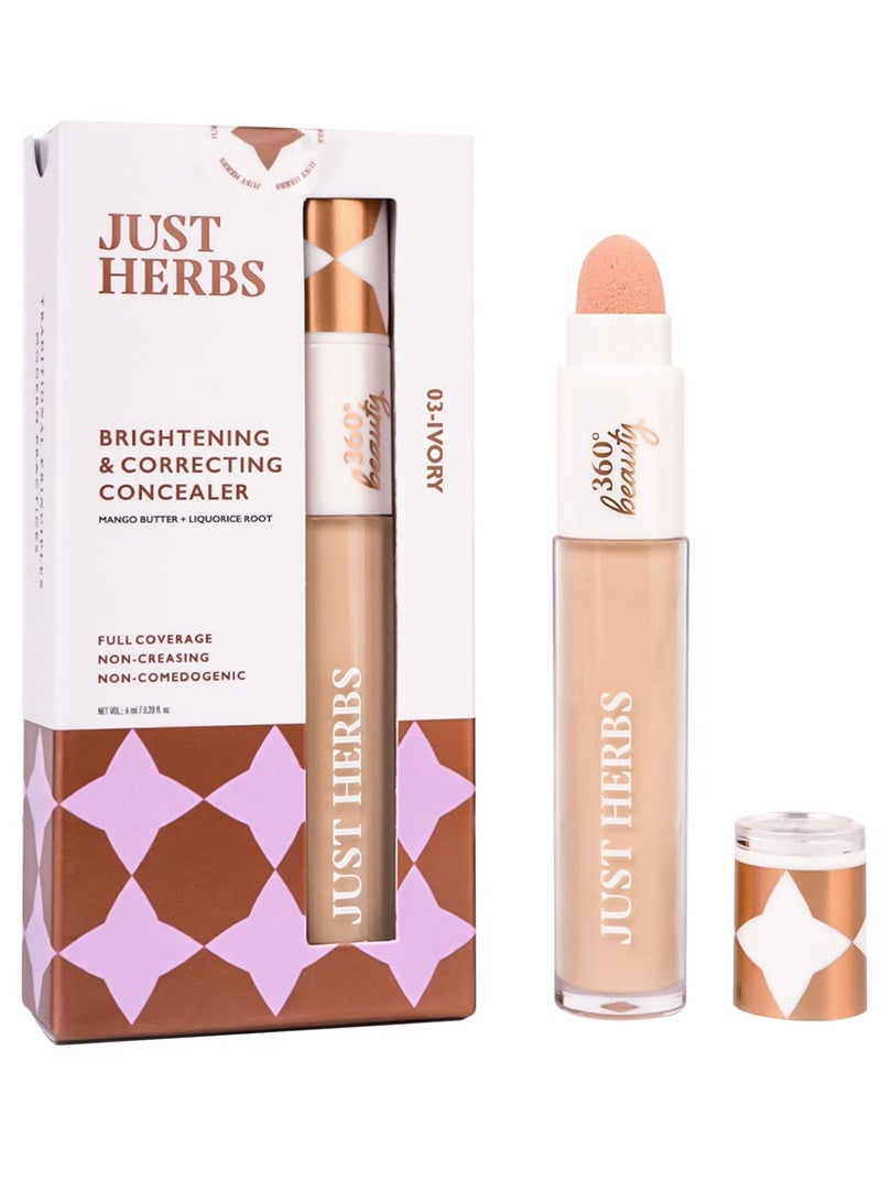 Just Herbs Concealer for Face Makeup Full Coverage 6ml