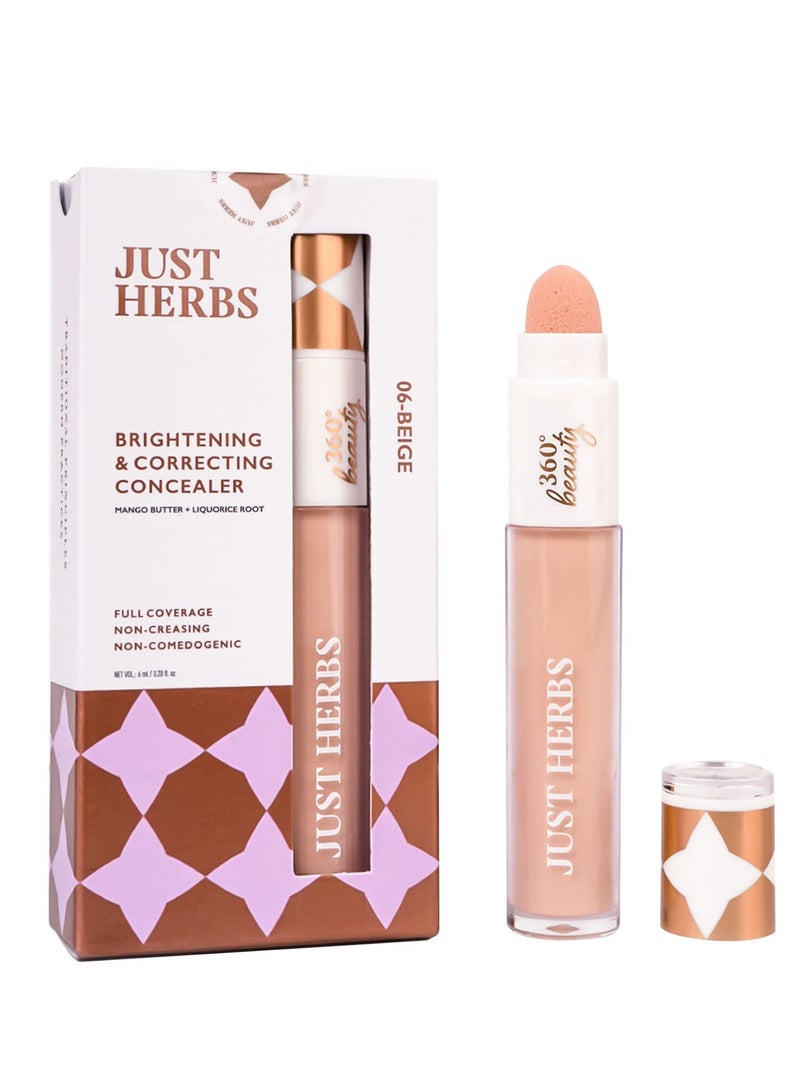 Just Herbs Concealer for Face Makeup Full Coverage 6ml