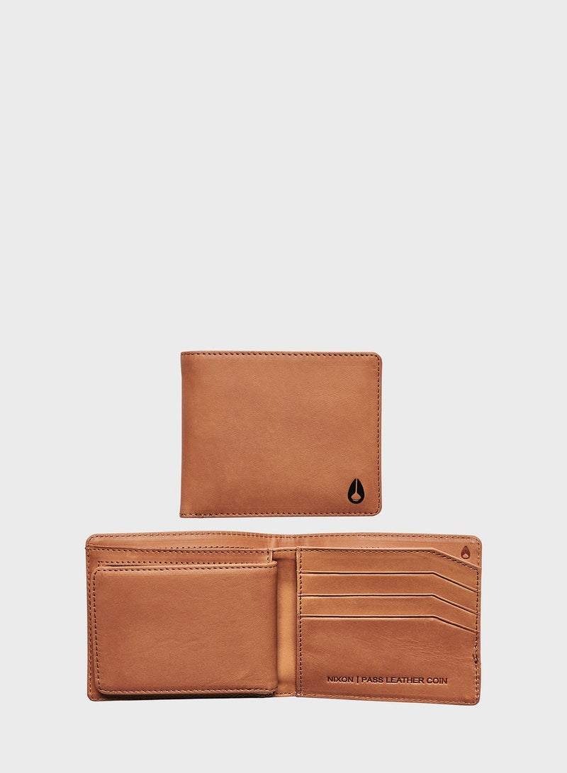 Pass Leather Coin Wallet