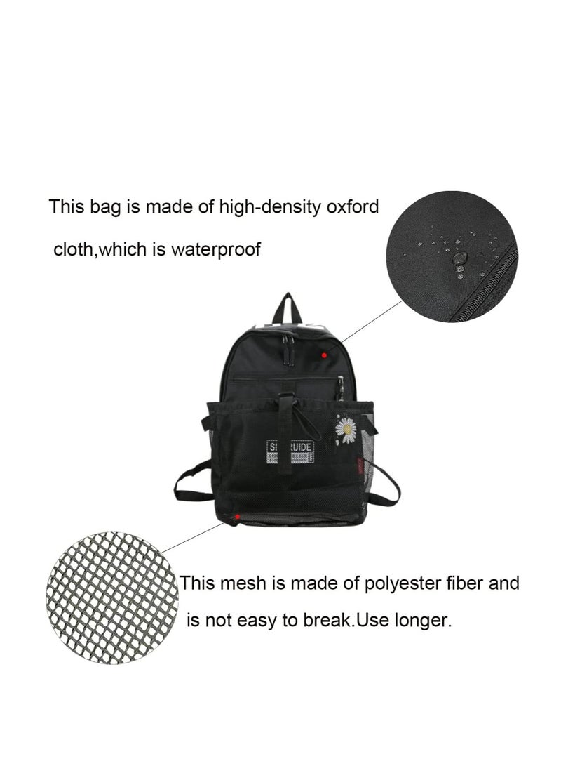 Basketball Backpack, Youth Football Bag,  Large Sports Bag With Ball Compartment for Men Women Boys Girls, Basketball, Soccer, Volleyball, Rugby Unisex Sports Backpack (Black)