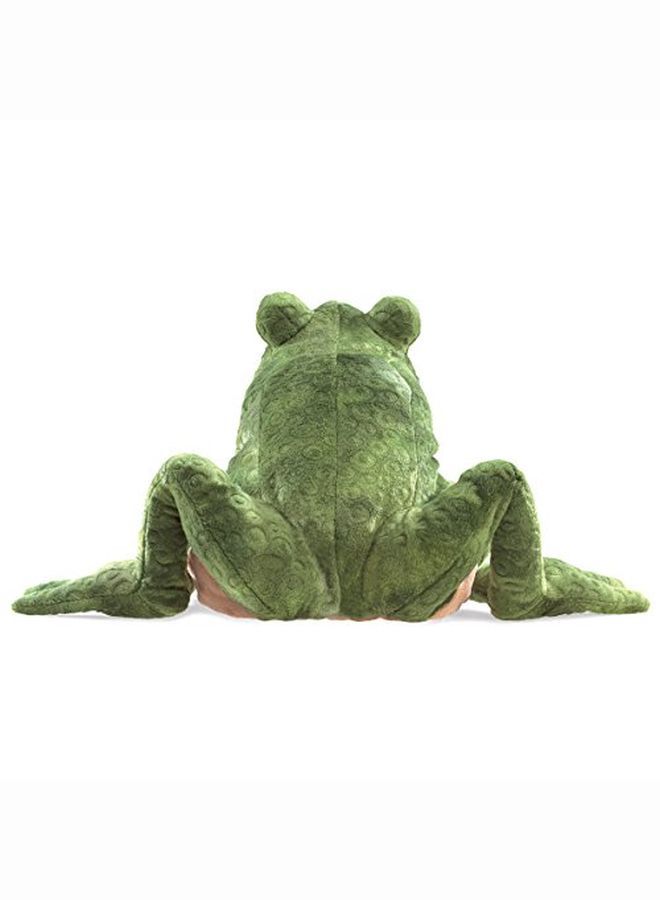 Toad Hand Puppet Green/Light Tan