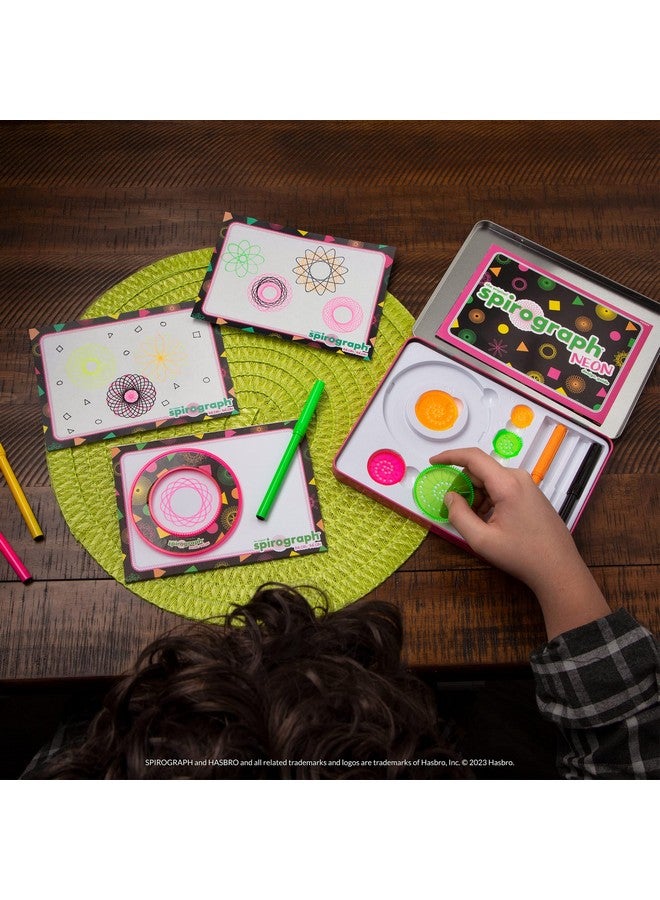 Neon Tin Art Drawing Kit The Classic Way To Make Countless Amazing Designs With Neon Colors For Ages 8+