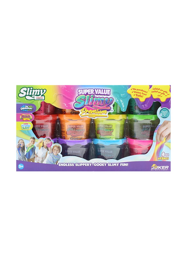 Slimy Super Value Premium 12 Packs 4oz, 112 grams