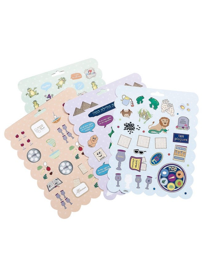 Passover Seder Sticker Book 100+ Stickers 4 Pages For Pesach Holiday Decor