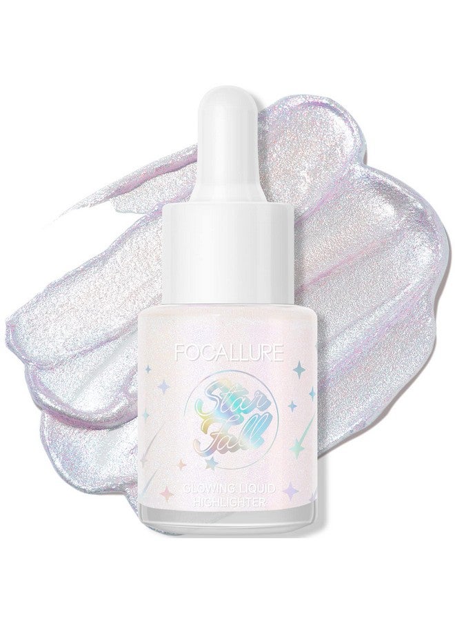 Starfall Glowing Liquid Highlighter Shimmering Body Oil Non Sticky Shimmer Liquid Luminizer Non Greasy Face & Body Glitter Makeup For Costumes Cosplay Rave Festival Orion