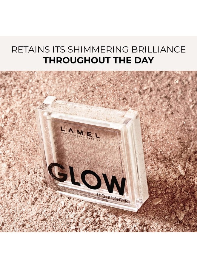 Glow Highlighter: Face Make Up & Contour Palette In Deep Vibrant Colors Natural Shimmer Compact Size & Perfect For Travel Cruelty Free 3.8Gr/0.13 Oz 401 (Luna)