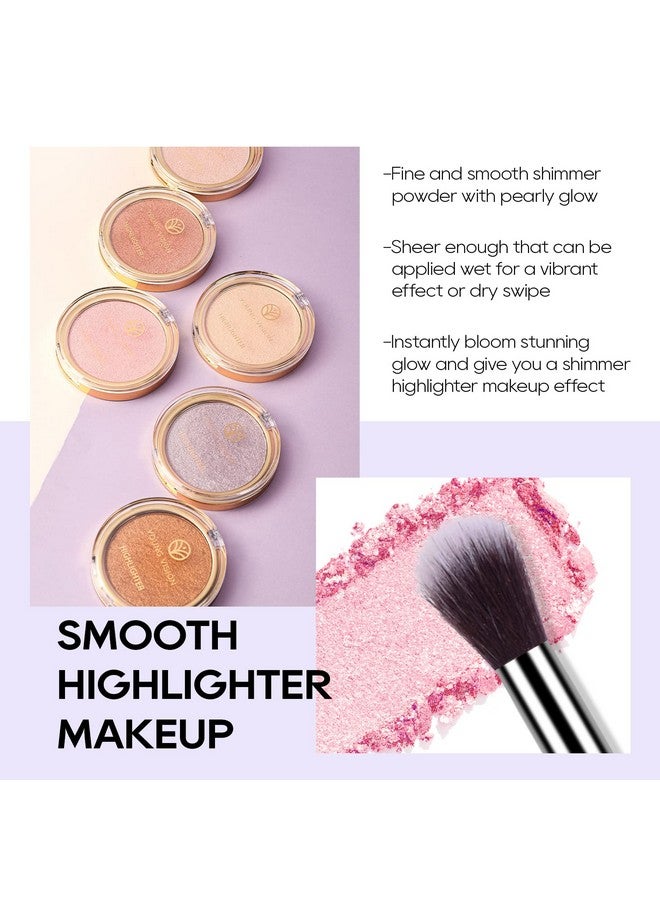 Baked Highlighter Powder Palette Makeup Highlighter Powder Palette Sheer Shimmering Finish Face Highlighters Makeup Iluminadores De Maquillaje02 Mermaid Pink