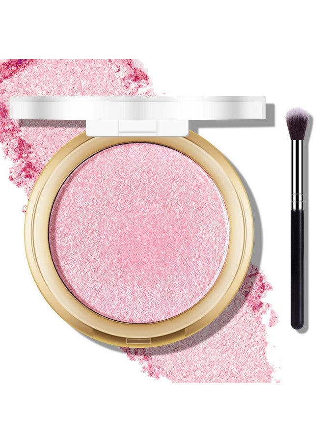 Baked Highlighter Powder Palette Makeup Highlighter Powder Palette Sheer Shimmering Finish Face Highlighters Makeup Iluminadores De Maquillaje02 Mermaid Pink