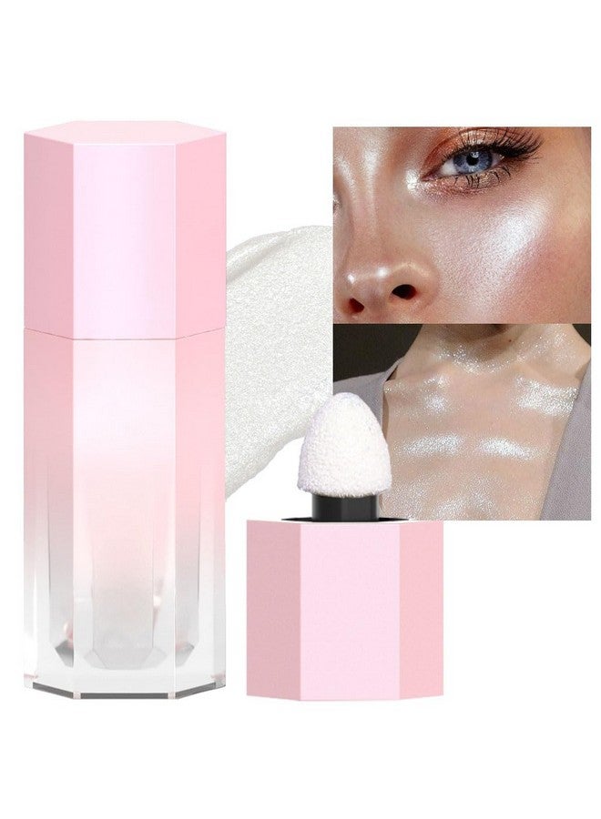 White Silver Face Highlighter Makeup Liquid For Face Pearl White Face Shimmery Shimmer Foundation Powder Highlighter Makeup Palette Stick Body Highlighter Fairy Shimmer Glitter Bomb Illuminators