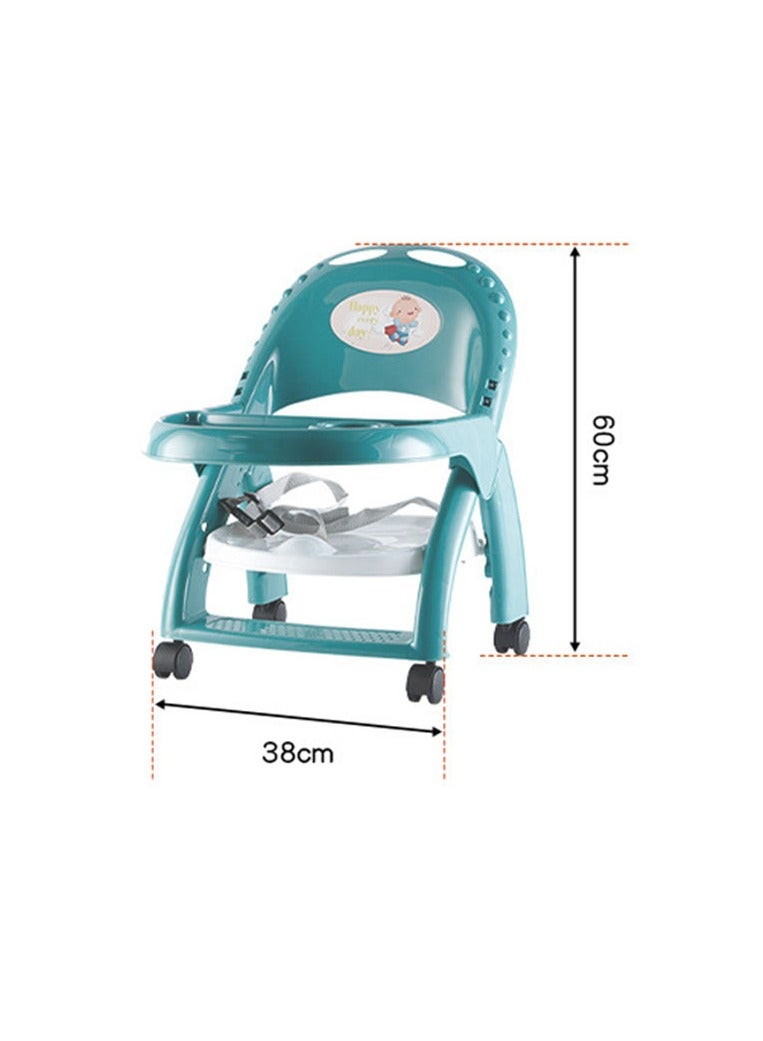 Baby Booster Seat for Dining Table, Portable Travel Dinner Chair with Adjustable Tray and Height,Lightweight Compact Fold Travel Booster Seat, Easy to Assemble and Fold up