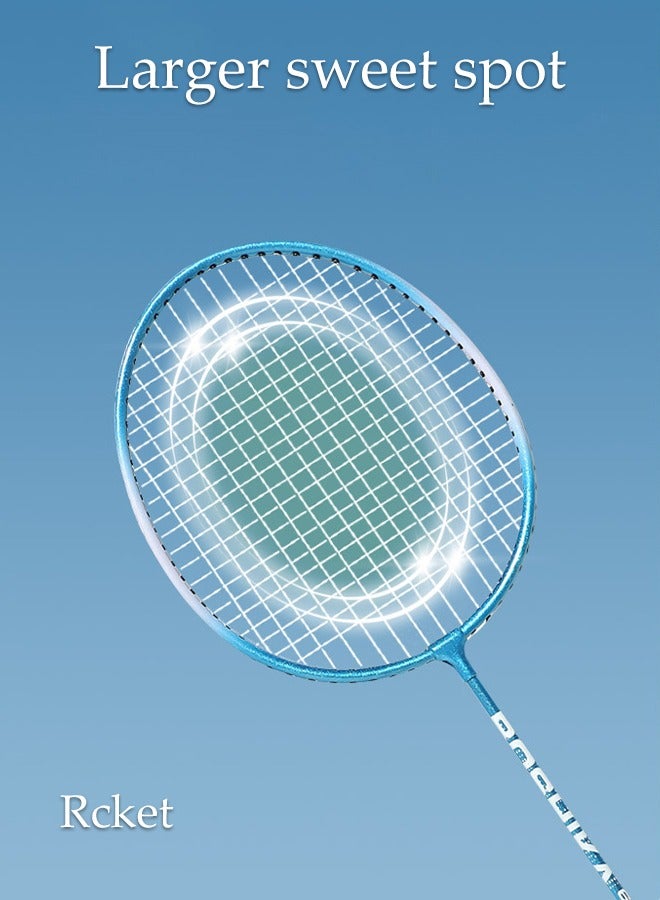 Badminton Rackets for Outdoor Backyard Games Including Badminton Bag 2 Rackets and 3 Badminton Shuttlecocks Lightweight Badminton Racquets for Beginners