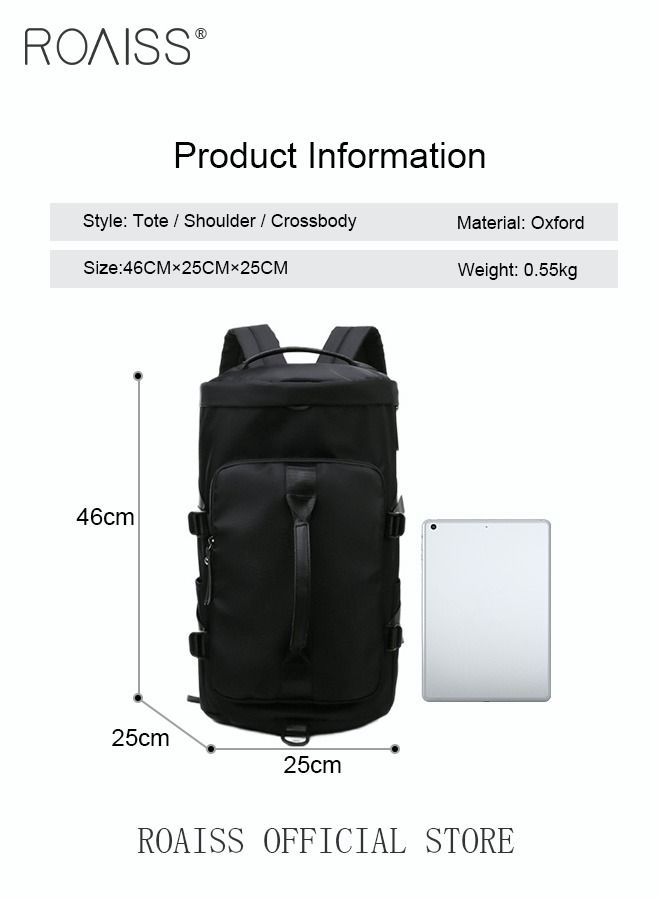 Multipurpose Gym Duffel Bag Sports Backpack Portable Waterproof Luggage Handbag Wet and Dry Separation Shoes Compartment Crossbody Bag for Women Yoga Travel