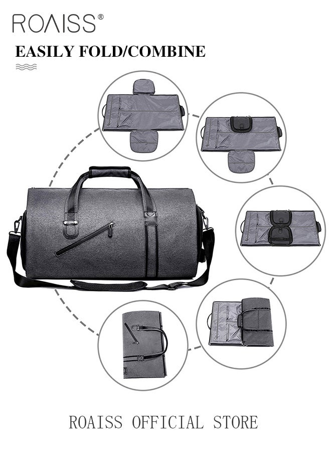 Large Capacity Outdoor Travel Bag Portable Suit Garment Storage Bag Foldable Business Luggage Bag with Multifunctional Organizer Suitable for Carrying and Storing Travel Essentials