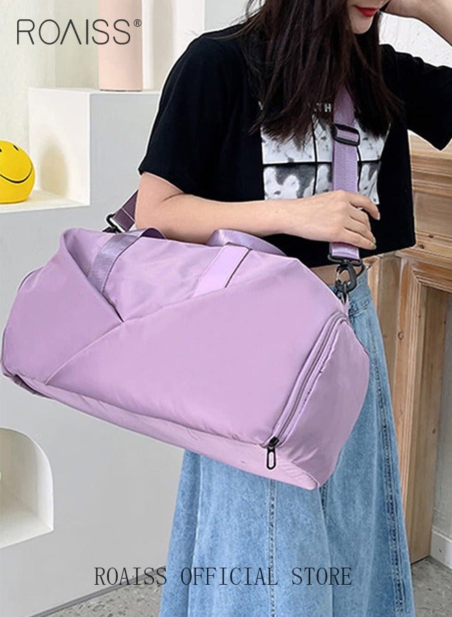 Multi Functional Large Capacity Carry on Luggage Bag Wet and Dry Separation Shoe Compartment Gym Bag Suitcase with Perfect for Short Business Trips and Travel