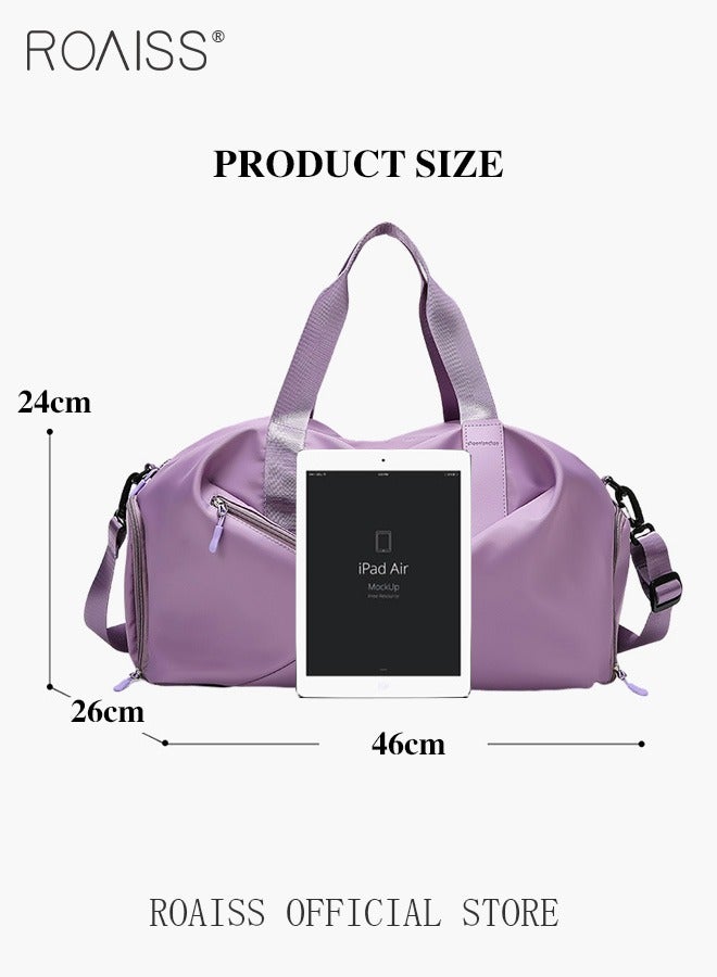 Multi Functional Large Capacity Carry on Luggage Bag Wet and Dry Separation Shoe Compartment Gym Bag Suitcase with Perfect for Short Business Trips and Travel