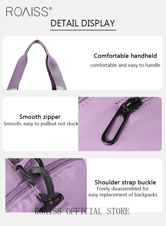 Multi Functional Large Capacity Carry on Luggage Bag Wet and Dry Separation Shoe Compartment Gym Bag Suitcase with Perfect for Short Business Trips and Travel