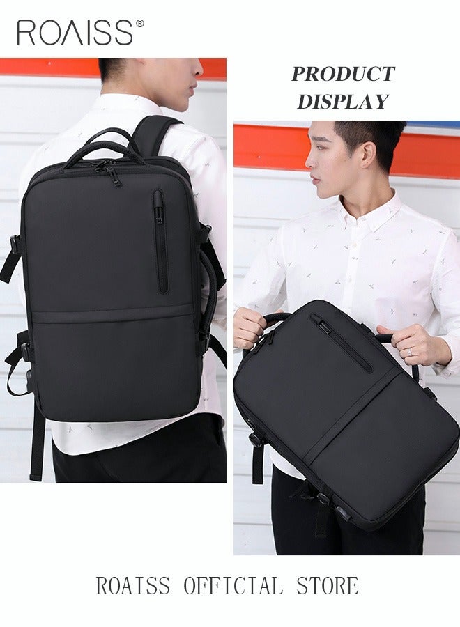 Large Travel Backpack Carry On Backpack Expandable Airline Airplane Approved Weekender Backpack Hiking Backpack Laptop Backpack with USB Charging Port Waterproof Backpack