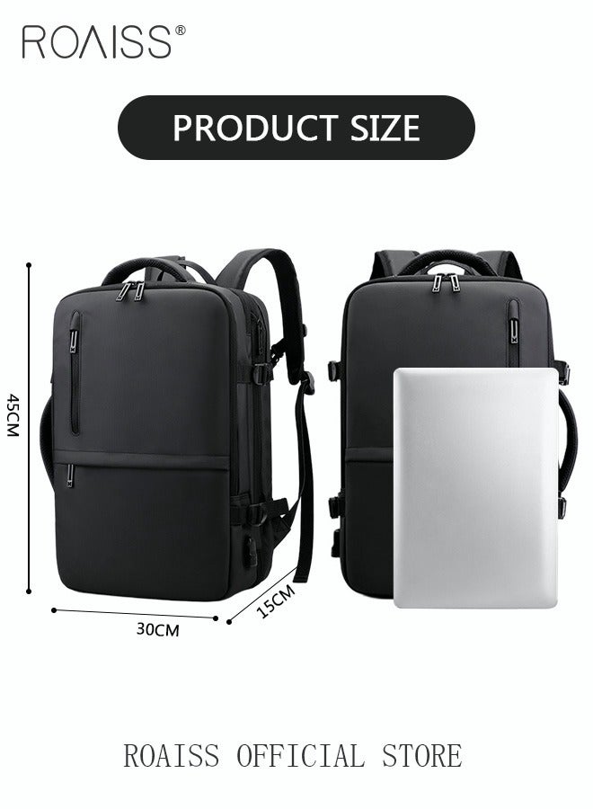 Large Travel Backpack Carry On Backpack Expandable Airline Airplane Approved Weekender Backpack Hiking Backpack Laptop Backpack with USB Charging Port Waterproof Backpack
