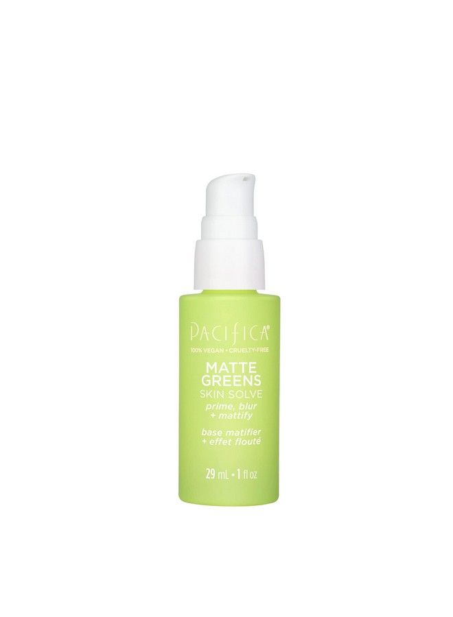 Beauty Matte Greens Skin Solve Makeup Primer Green Color Corrector Prime Blur Mattify Reduce Redness Minimize Appearance of Pores Helps with Uneven Texture Silky Soft Vegan