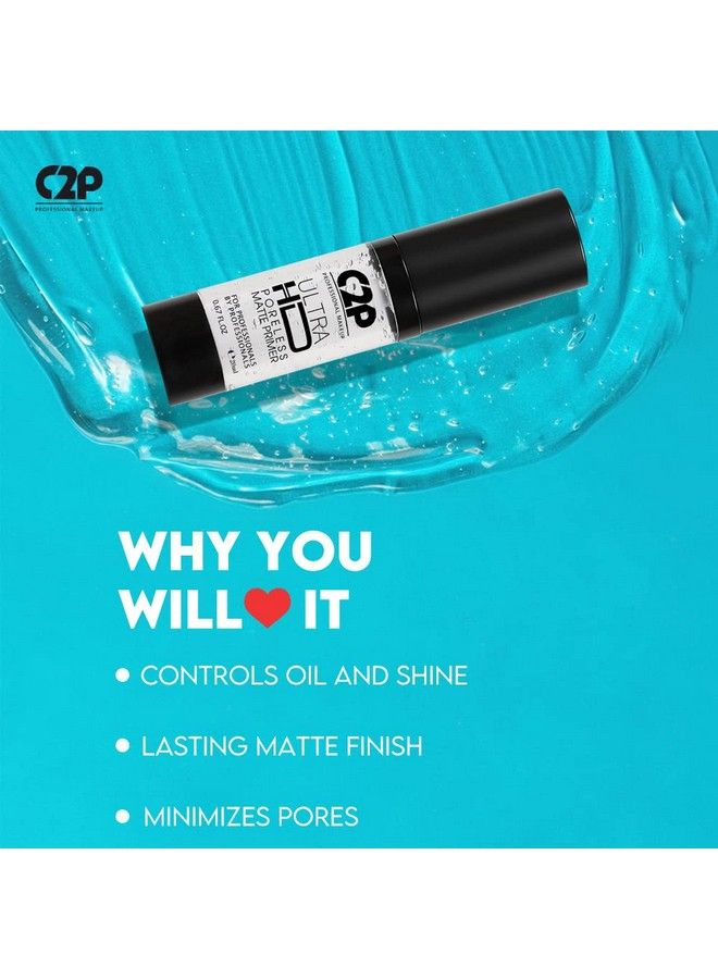 C2P Pro Ultra Hd Matte Primer Long Lasting Poreless Oilabsorbing Makeup For Flawless & Smooth Skin 30 Ml