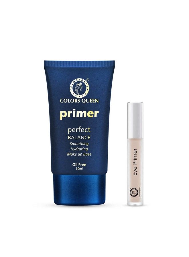 Perfect Balance Oil Free Primer ; Waterproof Long Lasting Primer For Face Makeup Which Helps To Mask Fine Lines And Uneven Texture With Free Eye Primer (Pack Of 2)