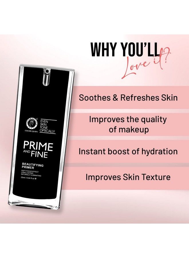 Long Lasting Prime & Fine Primer Transparent (25 Ml)