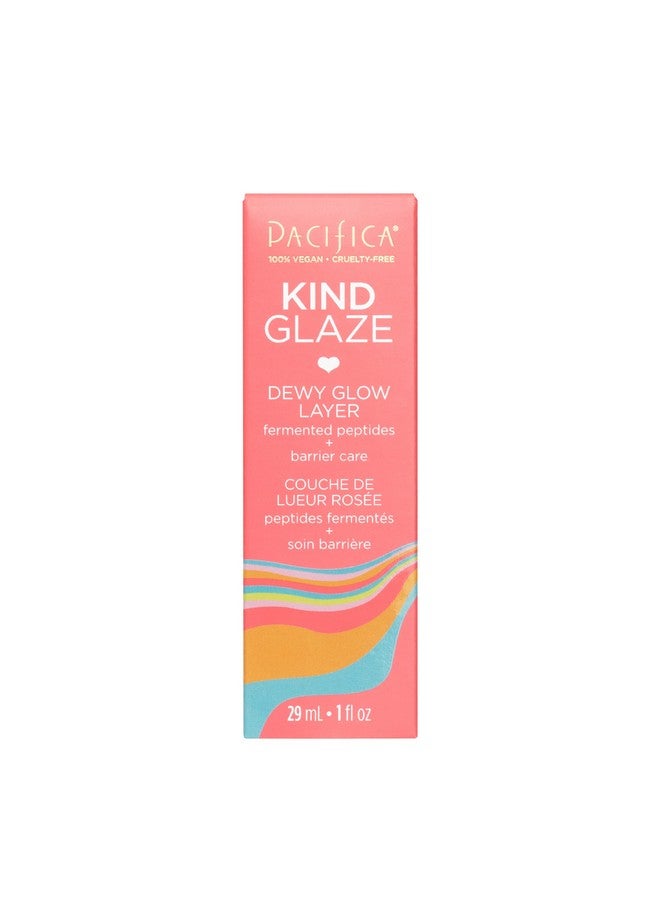 Beauty Kind Glaze Dewy Glow Layer Face Foundation Primer & Highlight Creates A Flawless Filter Illuminating Primer All Skin Tones Universal Shade Vegan Collagen Ceramides Vegan