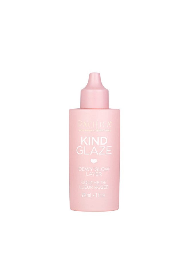 Beauty Kind Glaze Dewy Glow Layer Face Foundation Primer & Highlight Creates A Flawless Filter Illuminating Primer All Skin Tones Universal Shade Vegan Collagen Ceramides Vegan