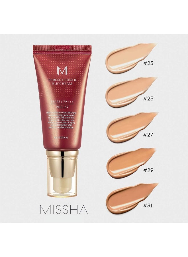 M Perfect Cover BB Cream With SPF42 50ml No.27 Honey Beige