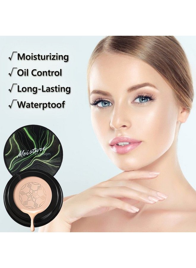 Mushroom Head Air Cushion Cc Cream Foundation Mushroom Head Foundation Bb Cream Makeup Foundation Concealer Brighten Longlasting Oil Control And Moisturizingnatural