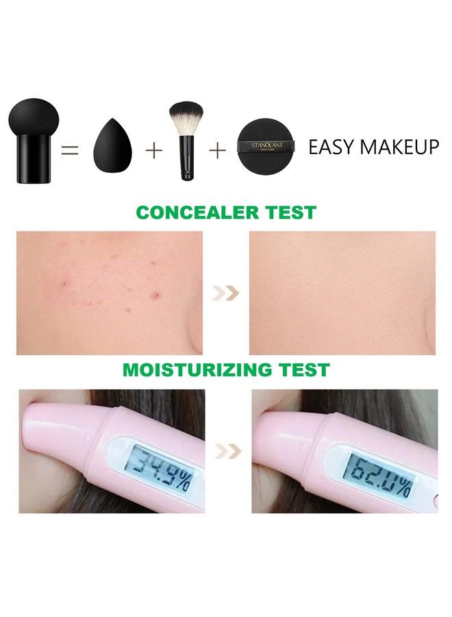 Mushroom Head Air Cushion Cc Cream Foundation Mushroom Head Foundation Bb Cream Makeup Foundation Concealer Brighten Longlasting Oil Control And Moisturizingnatural