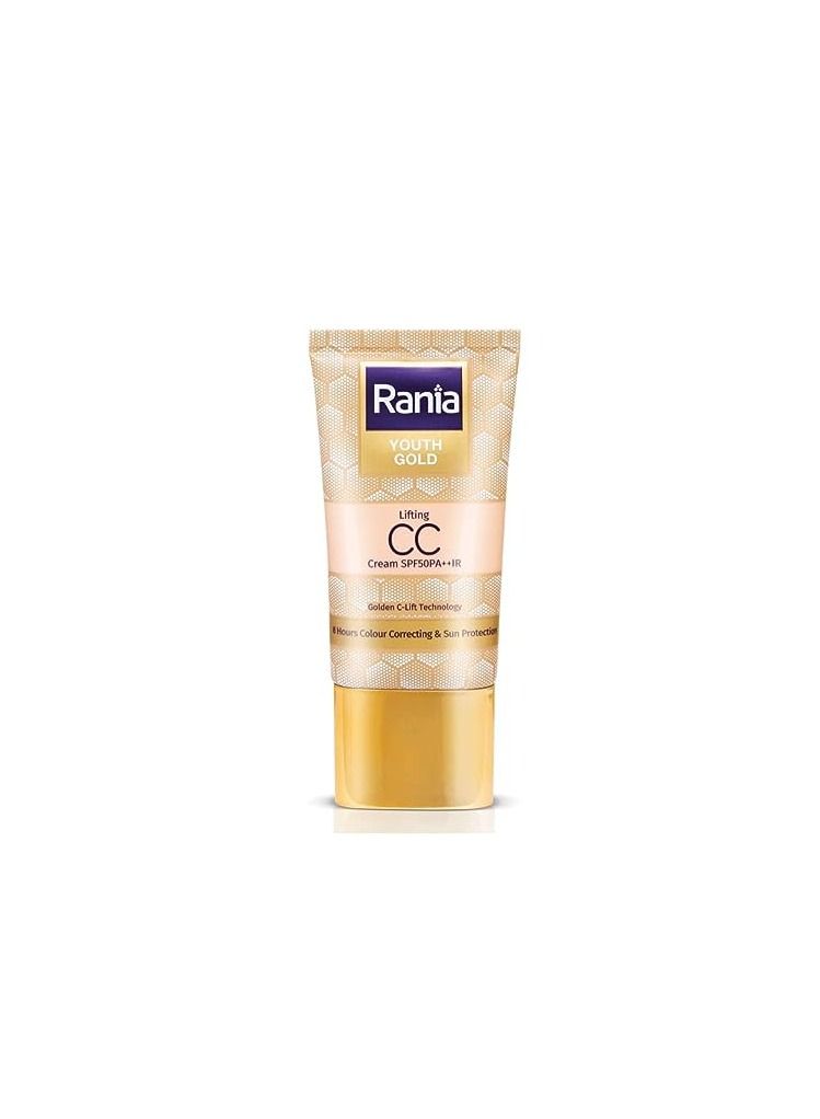 Rania Youth Gold Lifting CC Cream SPF50PA++IR with Vitamin C