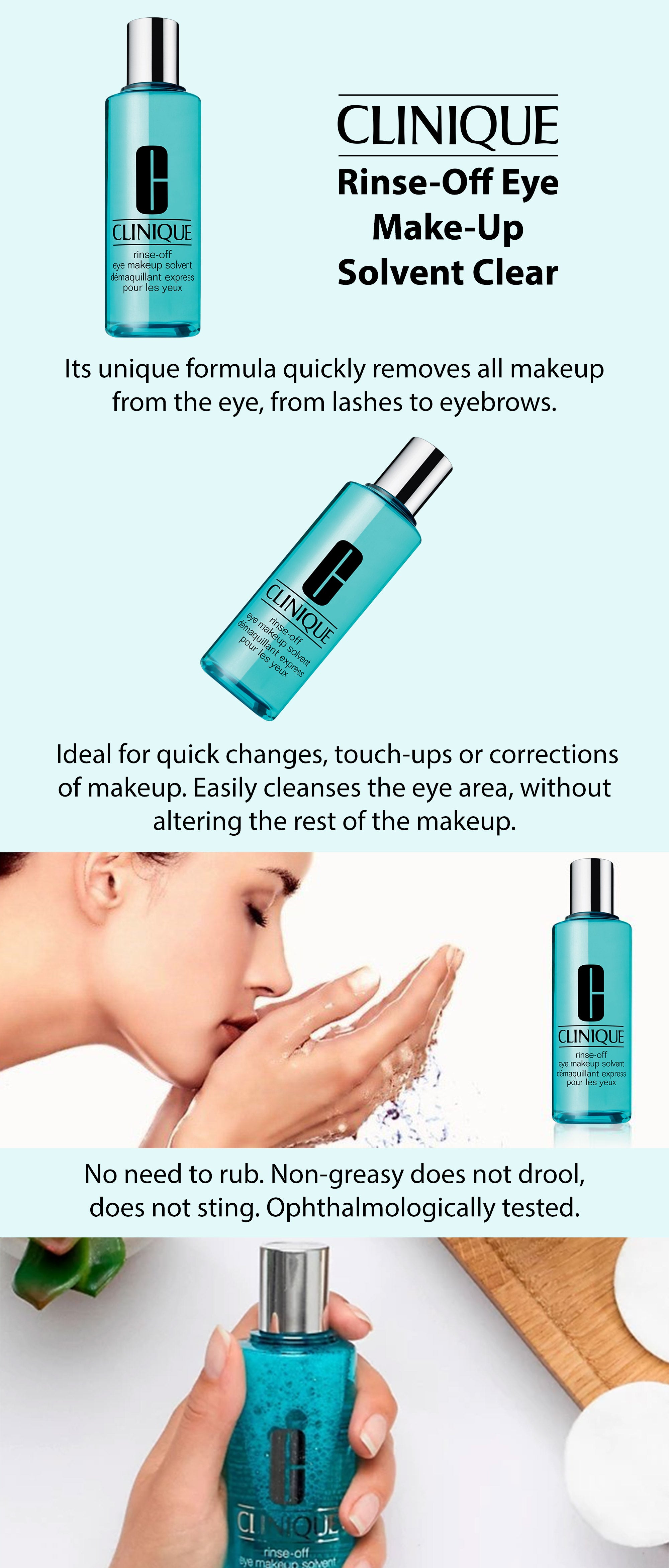 Rinse-Off Eye Make-Up Solvent Clear