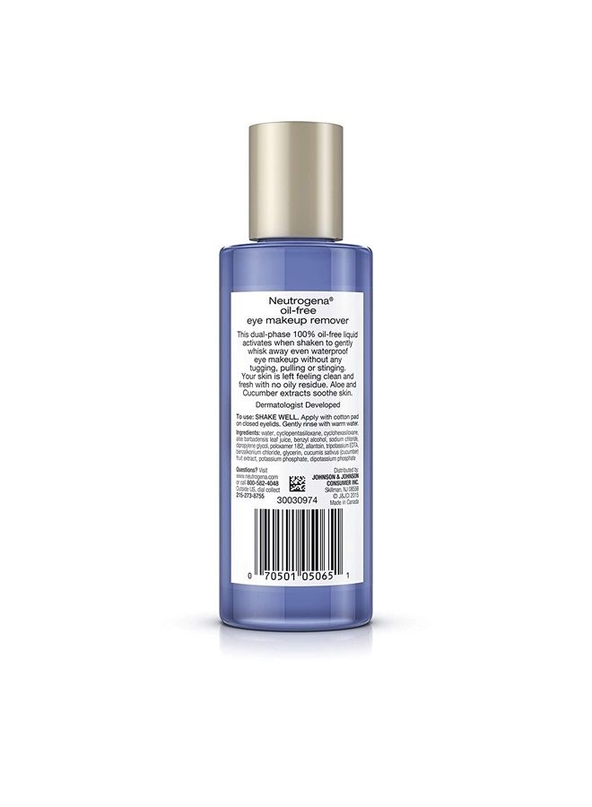 Cleansing Oil-Free Eye Makeup Remover, 5.5 Fluid Ounce (Pack of 3)